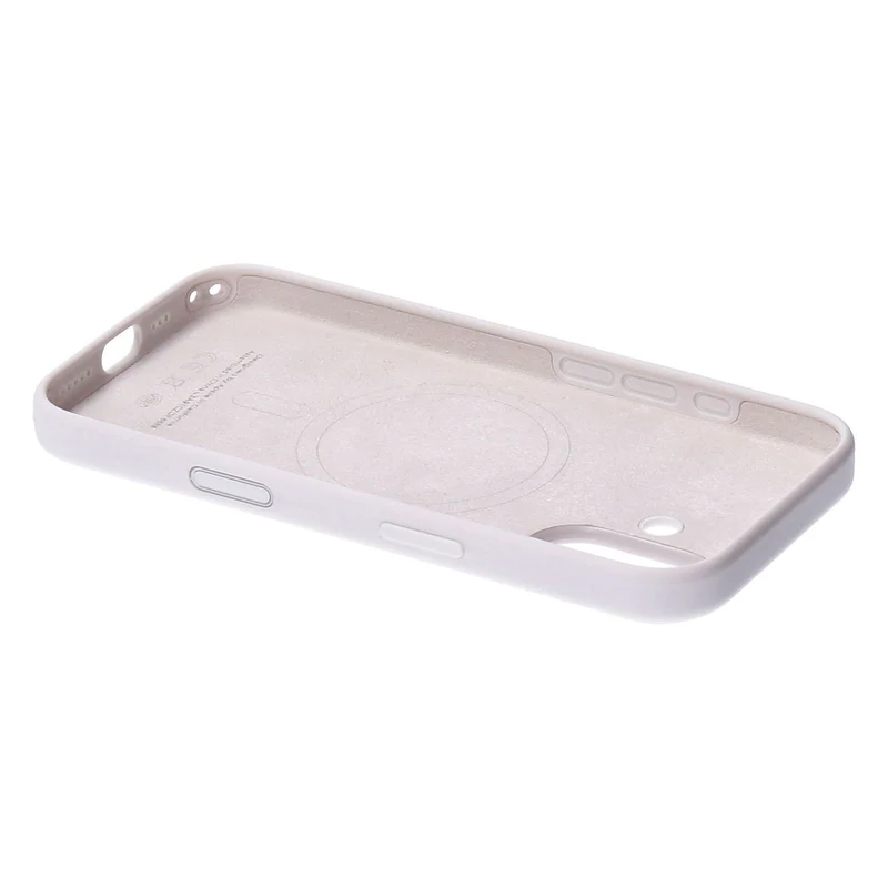 Apple Silikon Case iPhone 17 Weiß mit Magsafe