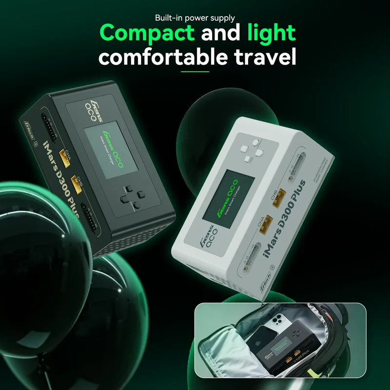 Gens Ace iMars D300 Plus Smart Charger | Zweikanalig | G-tech | EB Schwarz