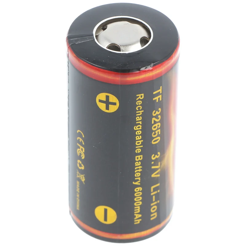Trustfire 32650 6000mAh 3,7V geschützter Li-Ion-Akku mit Abmessungen 68,6x32,85mm
