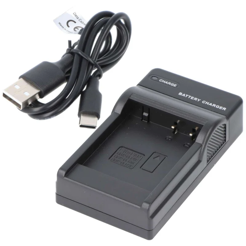 AccuCell Akku und Ladegerät kompatibel für Panasonic DMW-BLG10, DMW-BLE9, DMW-BLH7E