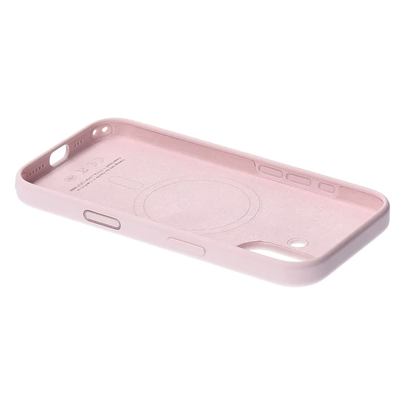 Apple Silikon Case iPhone 17 Hellrosa mit Magsafe