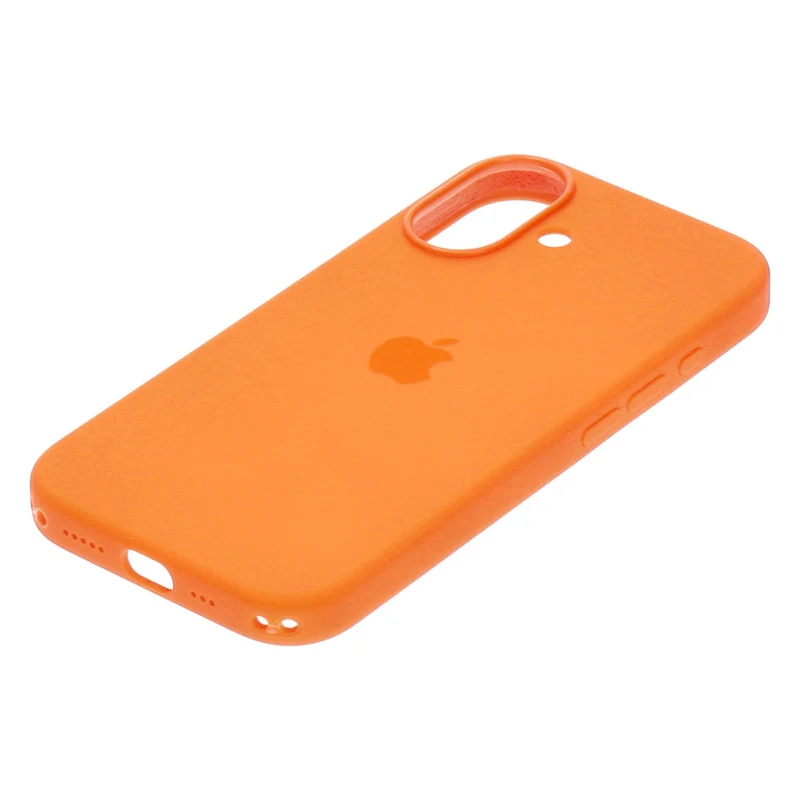 Apple Silikon Case iPhone 17 Orange mit Magsafe