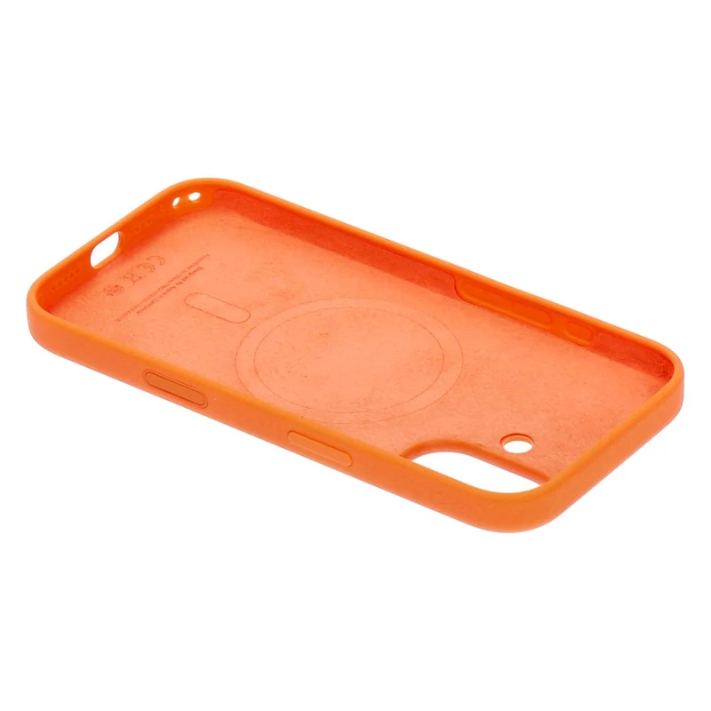 Apple Silikon Case iPhone 17 Orange mit Magsafe