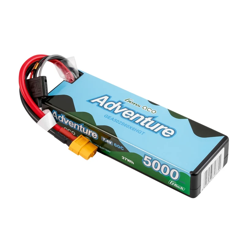 Gens Ace Adventure G-Tech 5000mAh 2S1P 7,4V 60C Lipo-Akku HC#112 XT60