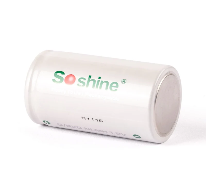 Soshine D Mono R20 wiederaufladbarer NiMH Akku mit 11000mAh