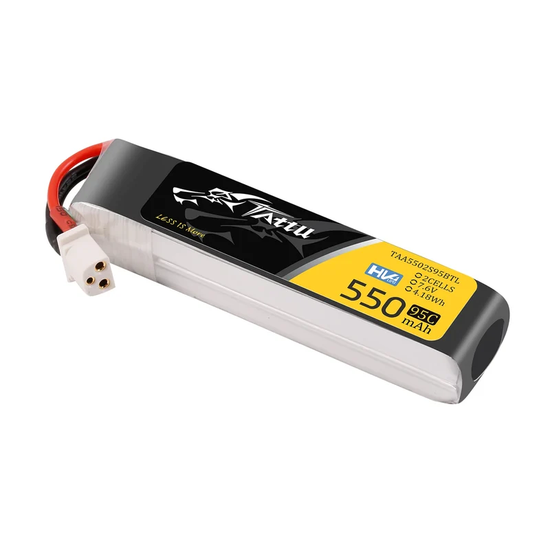 Tattu 550mAh 2S 95C 7,6V HV LiPo-Akku mit BT3.0-Stecker