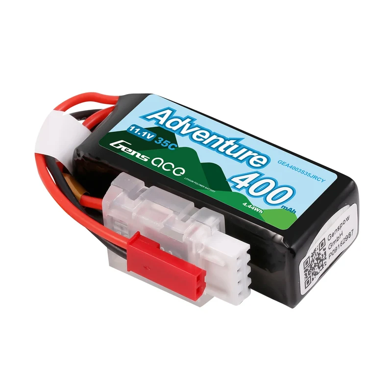 Gens Ace 400mAh 3S 35C LiPo-Akku mit JST-RCY | Adventure | G-Tech