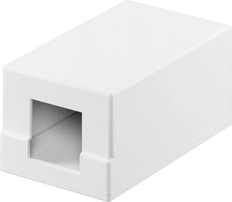 Goobay Keystone Leergehäuse 1-port - mit einfacher Snap-In Montage