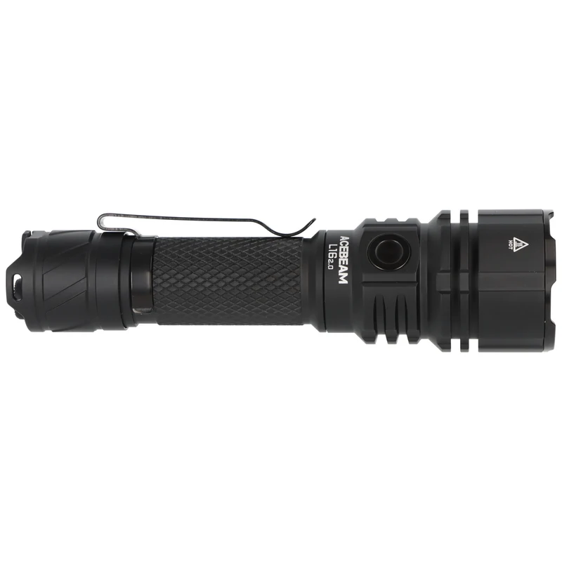 AceBeam L16 2.0 – taktische LED-Taschenlampe mit 5.000 K, 2.100 Lumen und 670 m Reichweite (schwarz)