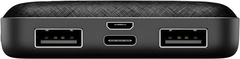 Goobay Powerbank Compact 5.000mAh, ultrakompakt und leicht, Anti-Rutsch Oberfläche, inkl. Ladekabel