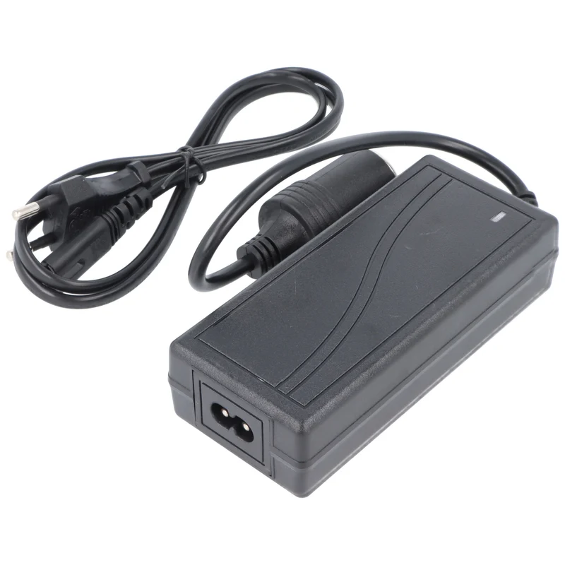 AccuCell Spannungswandler passend für 12 Volt Kühlboxen, 100-240V AC auf 12V DC mit Zigarettenanzünder-Stecker