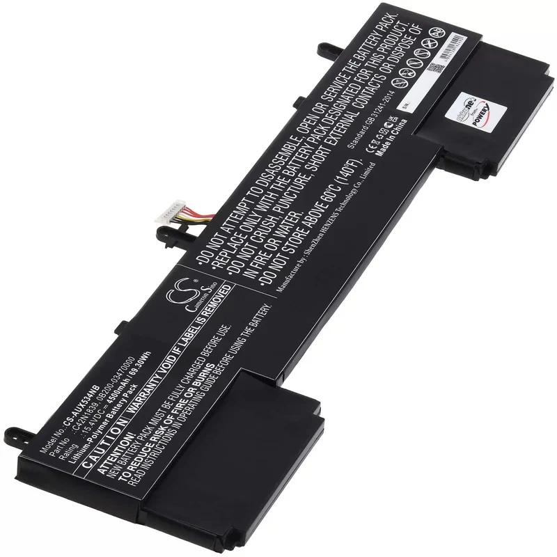 AccuCell Akku passend für Laptop Asus ZenBook 15 UX534FA, ZenBook Flip 15 UX563, Typ C42N1839 - 15,4V - 4500 mAh
