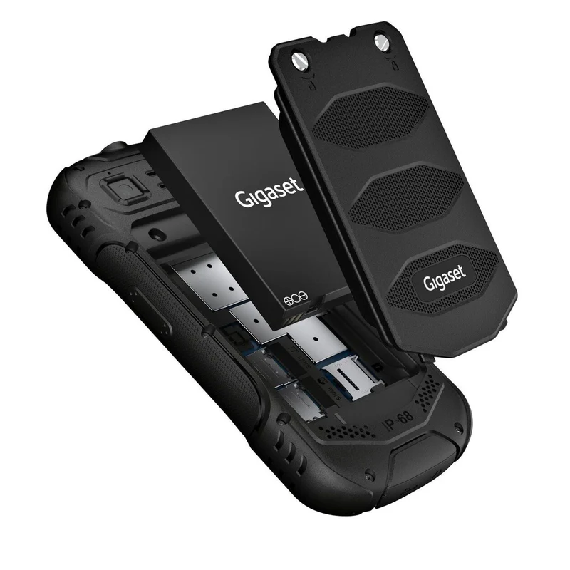 Gigaset GLX8 Active 6,1 cm (2.4) Dual-SIM Mocor OS 4G USB Typ-C 0,064 GB 0,128 GB 2500 mAh Schwarz