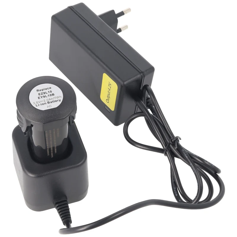 AccuCell Schnell-Ladegerät passend für den Panasonic Akku EY7410LI, EY9L10B, EY7410LA1C, EY7410LA2S, EZ7411LA1J, EZ7411X