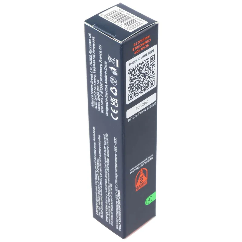 NEBO 2x26650 Li-Ion Akku, 5000mAh, 7,4V, 37Wh, wiederaufladbar