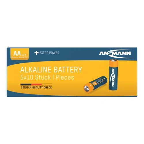 Ansmann X-Power Alkaline Batterie Mignon AA, LR6, 1,5 Volt, 50er Sparpack, perfekt für den alltäglichen Gebrauch