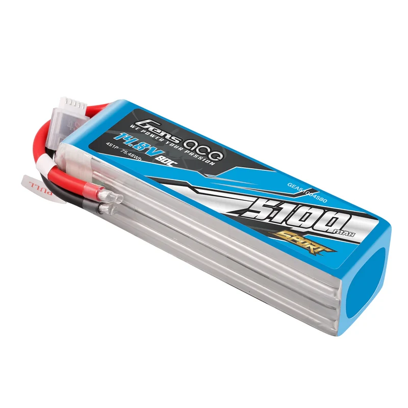 Gens Ace 5100mAh 4S 14,8V 80 C Lipo-Akkupack (F5B)