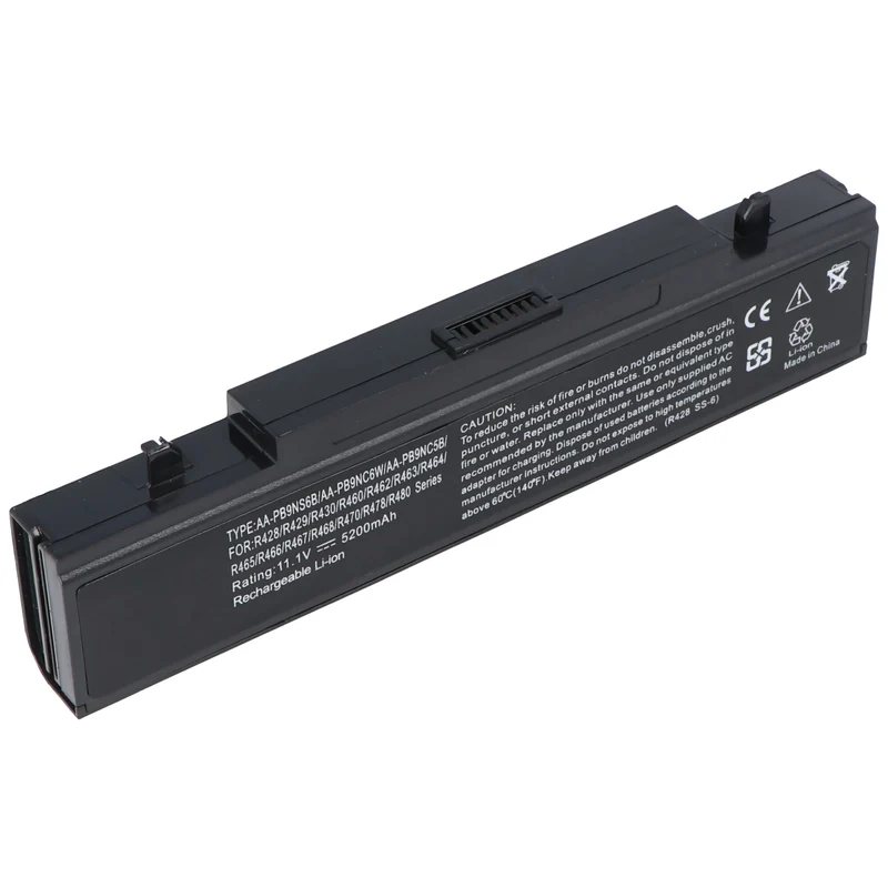 AccuCell Akku passend für Samsung Q318, AA-PB9NS6B, AA-PB9NC6W, AA-PB9NS6W, 11,1V 5200mAh