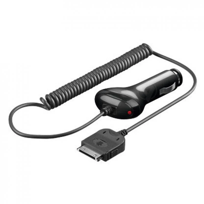 AccuCell KFZ-Ladekabel 12V/24V passend für Apple iPad schwarz