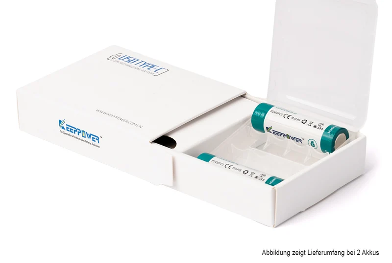 Keeppower AA 1,5 V Li-Ion-Akku mit 3100 mAh* mit Batteriewechsel-Erkennung für Verbraucher