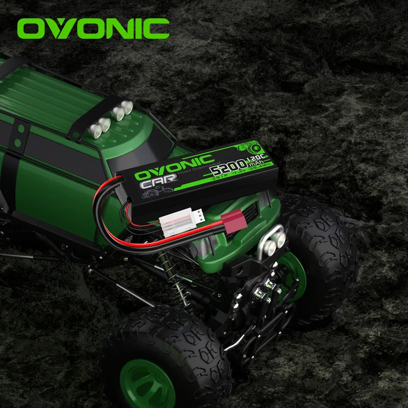 Ovonic Car 2S 120C 5200mAh 7,4V Hardcase RC LiPo-Akku mit Deans T-Stecker (2 St.)