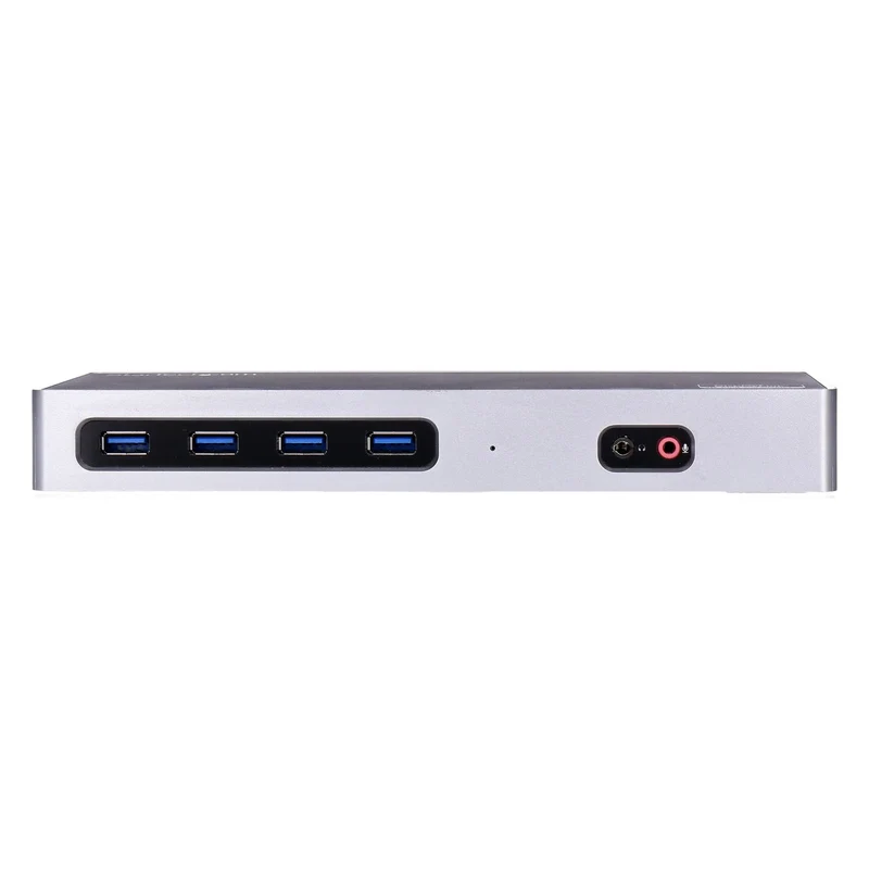 StarTech.com Dual-4K-Dockingstation – USB-C und -A DisplayPort für Zwei Monitore + HDMI