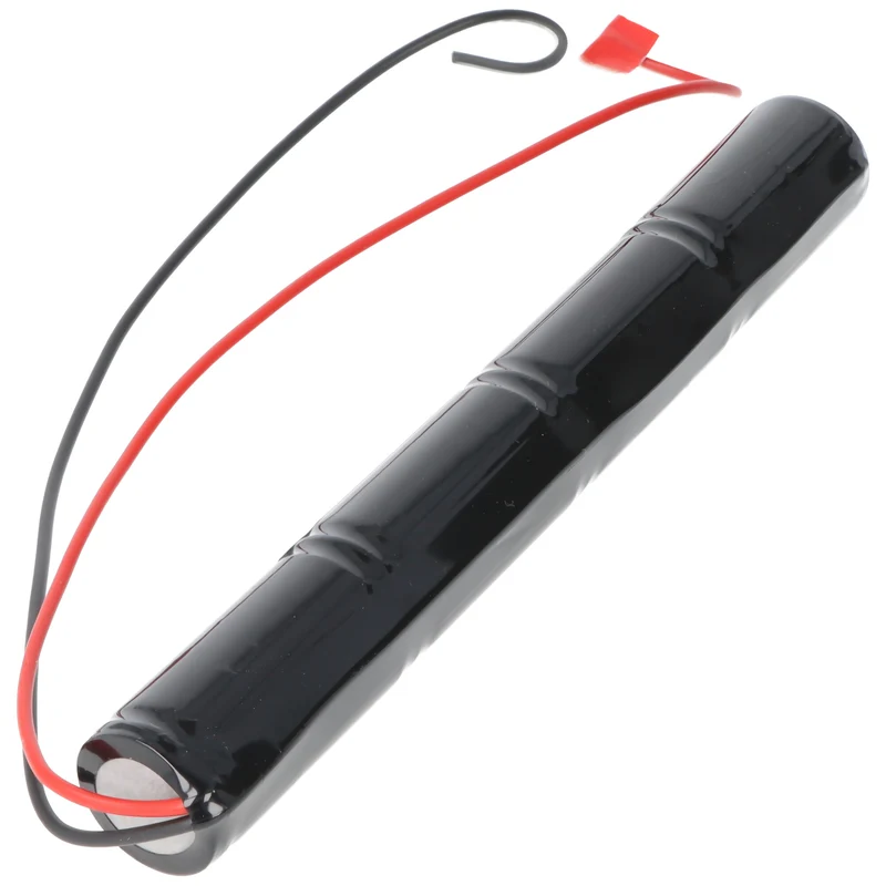 AccuCell Akku für Notbeleuchtung, 4,8 Volt 4000mAh 200x26mm, mit 30cm Kabelausgang