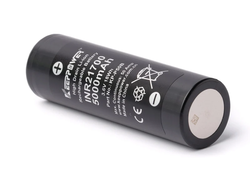 Keeppower / Molicel KP-P50B, 5000mAh* 60A** 3,6-3,7V Li-Ionen-Akku (INR21700-P50B)