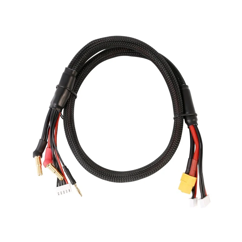 Gens Ace 2S/4S-Ladekabel: 4 mm und 5 mm Bullet mit XT60-Anschluss, 650 mm