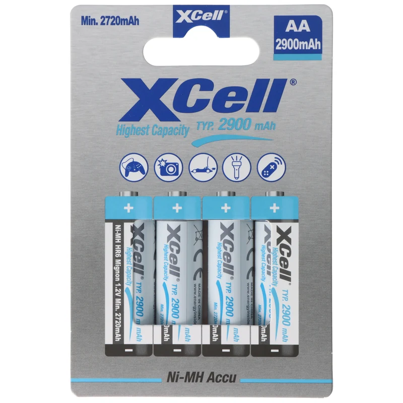 XCell NiMH Akku Mignon AA LR6 HR6 1.2V 2900mAh ( 4 St.)