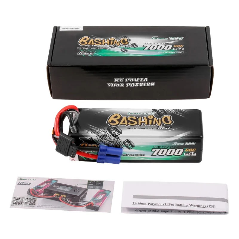 Gens Ace Bashing 7000mAh 3S 60C 11,1V G-Tech Lipo-Akku mit EC5-Stecker