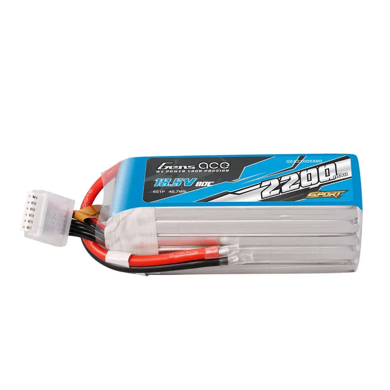 Gens Ace 2200mAh 18,5 V 80 C 5S1P Lipo-Akkupack (F5B)
