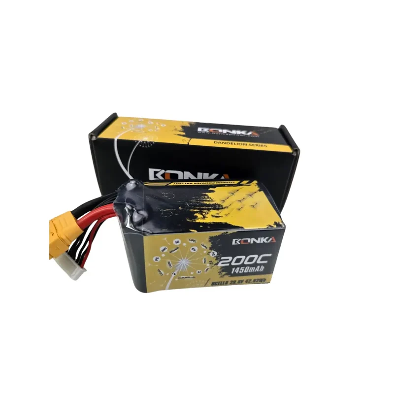 Bonka Lipo Akku 1450mAh 29,6V 200C/400C FPV XT90 Antiblitz