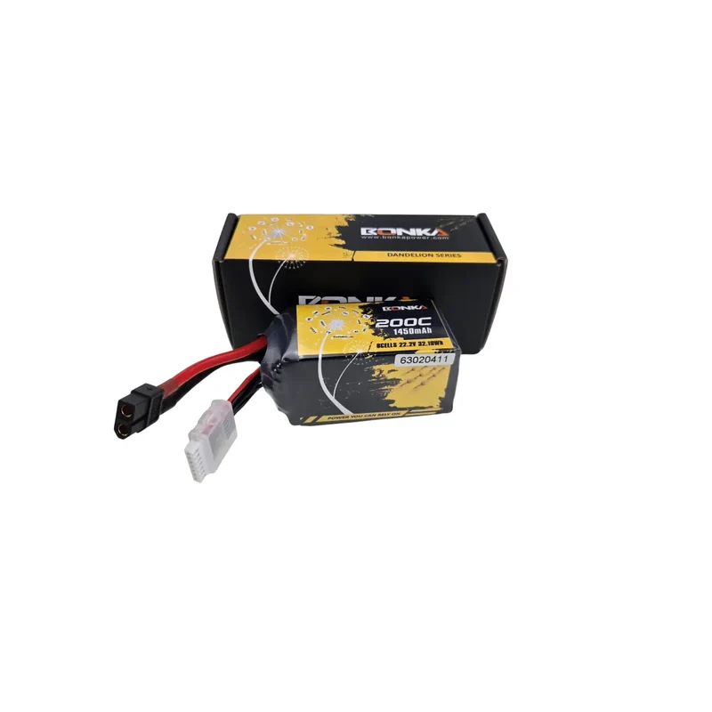 Bonka Lipo Akku 1450mAh 22,2V 200C/400C FPV XT60