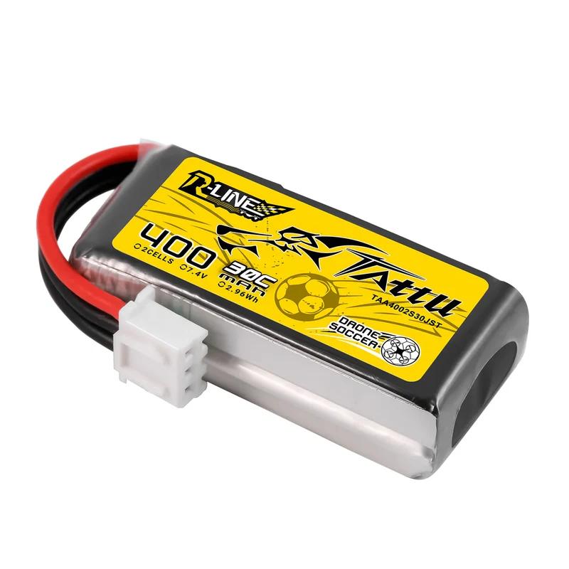 Tattu 400 mAh 2S 30C 7,4 V Lipo-Akku mit JST-XHR-Stecker