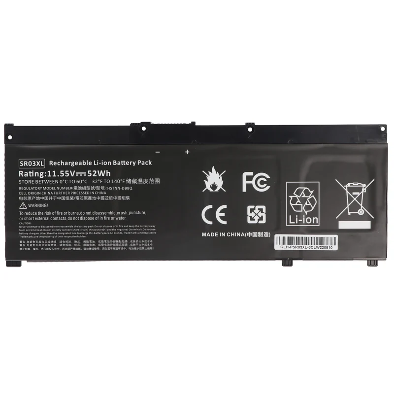 AccuCell Akku passend für HP Pavilion 15-CX, Li-Polymer, 11,55V, 4550mAh, 53Wh
