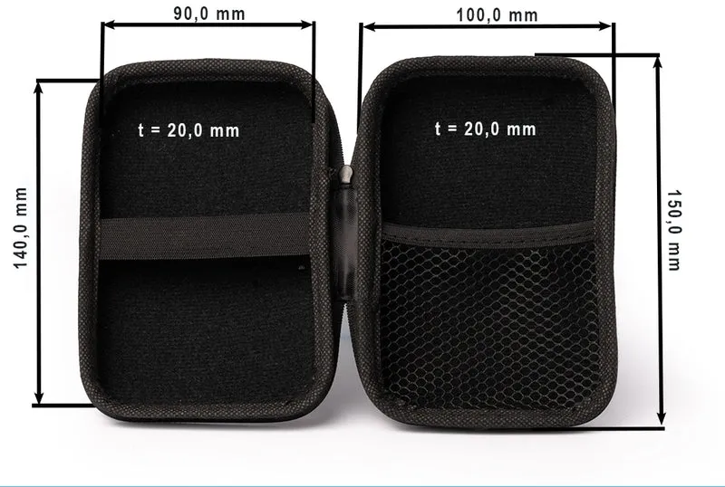 Vapcell Universal Softshell Aufbewahrungstasche für Zubehör & Akkus