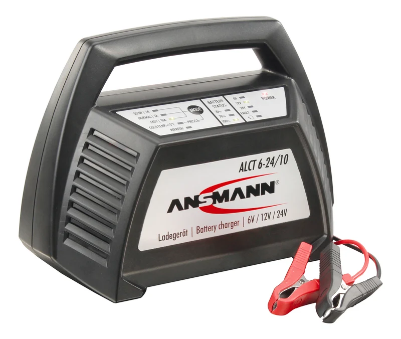 Ansmann ALCT 6-24/10 Tischladegerät für Blei-Akkus 6-24V lädt ab 4.5A Kapazität, 1001-0014