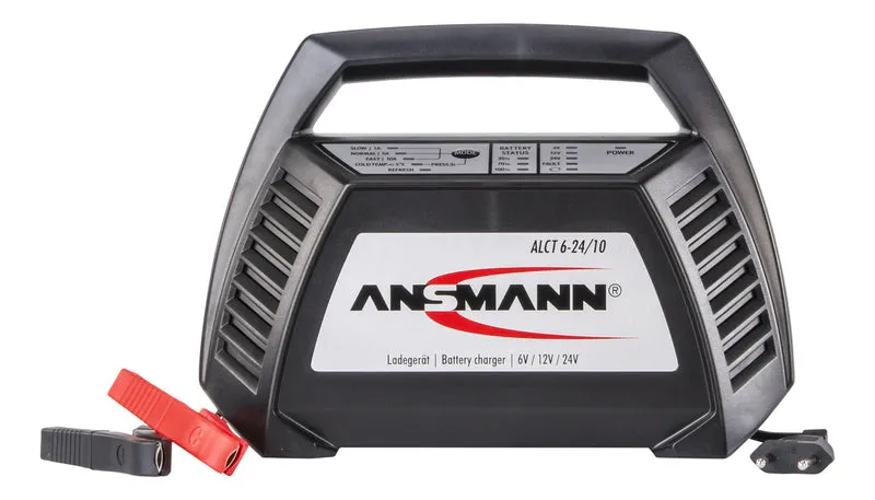 Ansmann ALCT 6-24/10 Tischladegerät für Blei-Akkus 6-24V lädt ab 4.5A Kapazität, 1001-0014