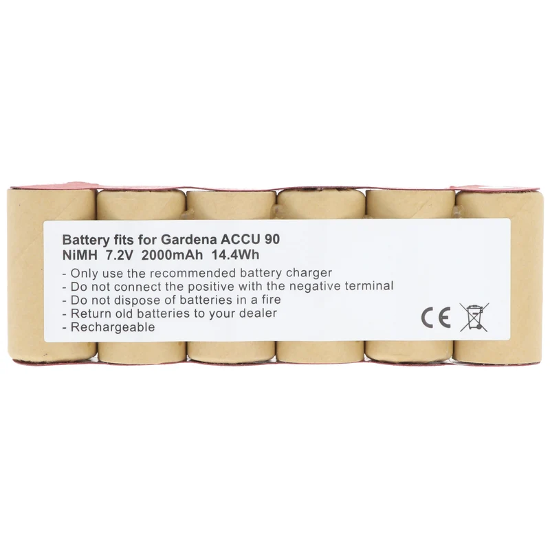 AccuCell Akku passend für Ansmann ASN15HD Akku 7,2V 2000mAh