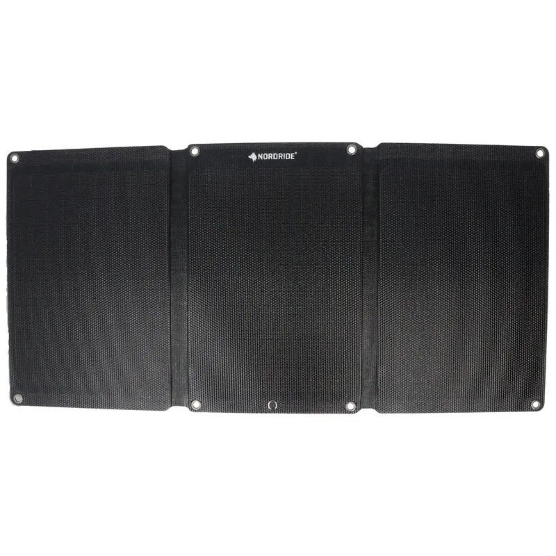 AccuCell Nordride Solarpanel, 7812 Solar Pulse, Schnelllade-Solarladegerät mit 24W, mit USB-A und USB-C-Anschlüssen, integrierter Ständer