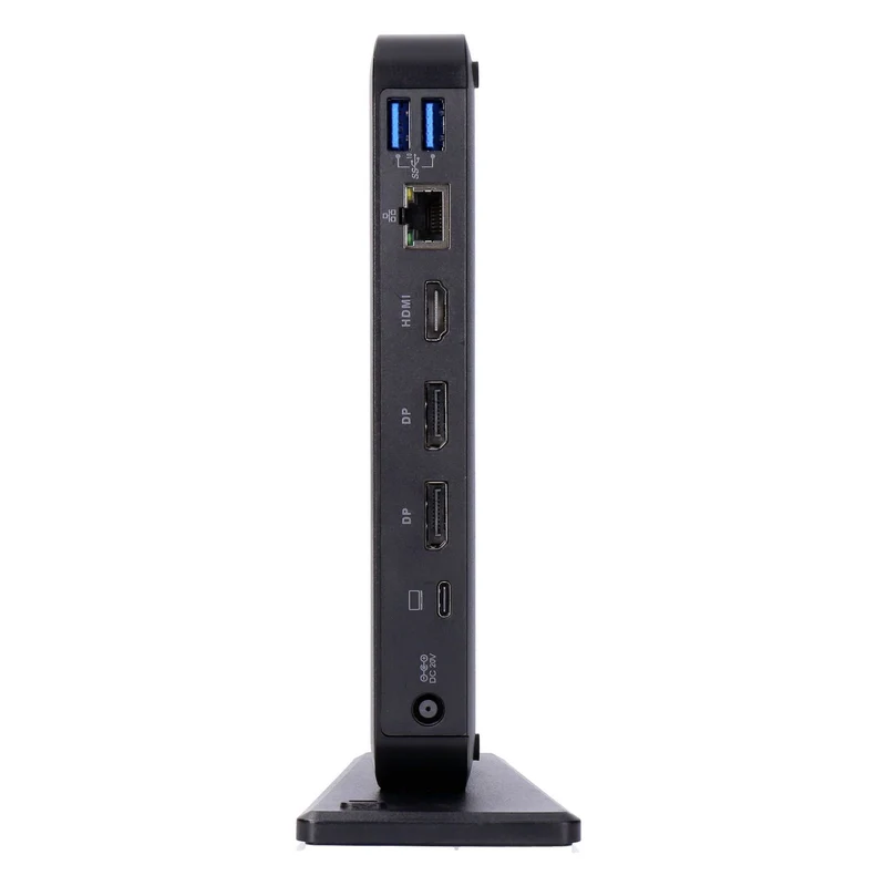 ICY BOX IB-DK2405-C Kabelgebunden USB 3.2 Gen 1 (3.1 Gen 1) Type-C Schwarz