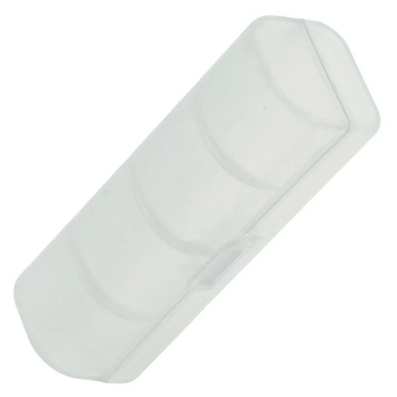 Accucell Universal AccuSafe Aufbewahrungsbox für 1 Stück 18650, 16650 Li-ion Akku, Farbe transparent, Innenmaße max. 64x18x18mm