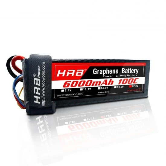 HRB LiPo Akku Graphene 6S 22,2V 6000mah 100C EC5