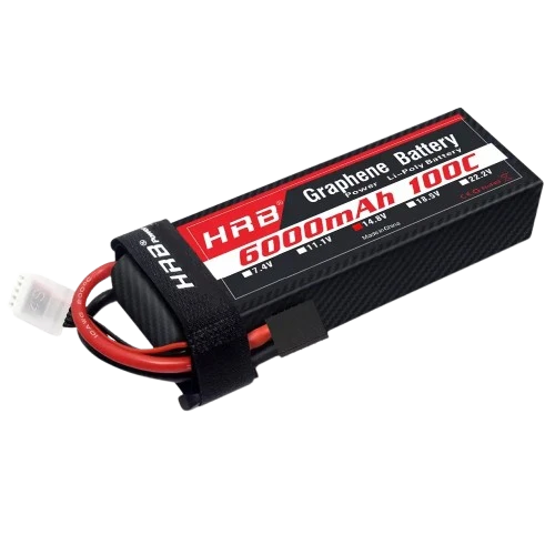 HRB 4S 6000mAh 100C 14,8V Graphen LiPo Akku TRX-Stecker
