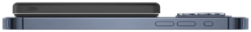 Goobay Magnetische Wireless Powerbank mit 5.000mAh, haftet magnetisch an der Handyrückseite, ultraleichte Mini-Powerbank