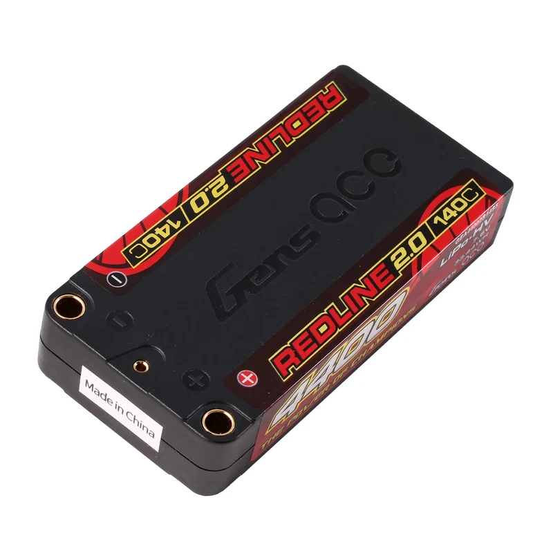 Gens Ace Redline 2.0 Serie 4400mAh 7,6V 140C 2S1P HardCase HV Lipo-Akkupack mit Hardcase 111#