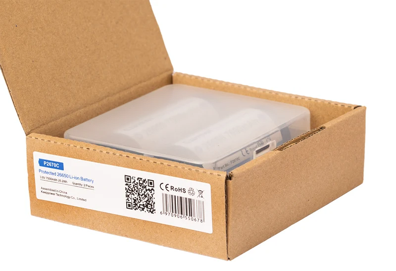 Keeppower 26650 *7000mAh 3,6V-3,7V Li-Ionen-Akku Mit PCB Schutzelektronik
