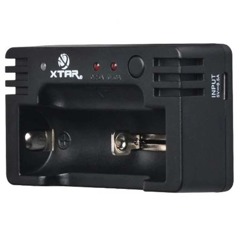 Xtar Schnell-Ladegerät lädt 1 Stück Li-ion 10440, 14500, 16340, 18350, 18500 oder NiMH AA, AAA Akku