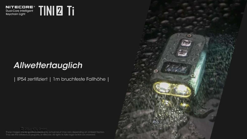 Nitecore Taschenlampe TINI 2 Titanium - 500 Lumen